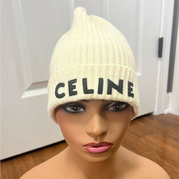 Celine wool beanie winter fall hat cap - Picture 1 of 14